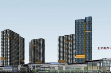 Sketchup综合体模型|多高层商业综合体,住宅,办公,现代风格-BIM建筑网