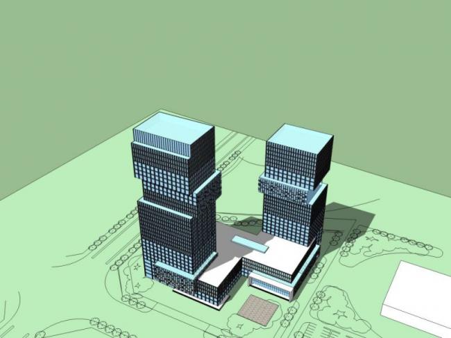 Sketchup办公模型|超高层办公楼,现代风格 Sketchup办公模型|超高层办公楼,现代风格