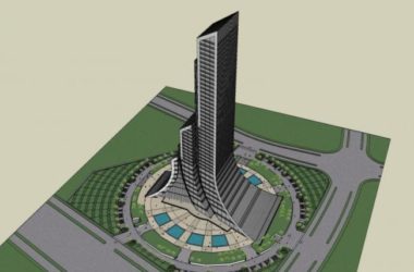 Sketchup综合体模型|超高层城市综合体,办公,现代风格-BIM建筑网