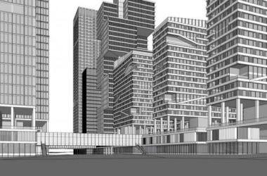Sketchup综合体模型|超高层城市综合体,住宅,办公,现代风格-BIM建筑网