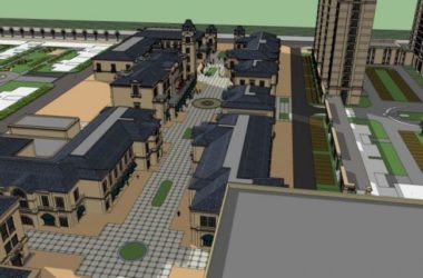 Sketchup综合体模型|多高层商业综合体,住宅,办公,古典风格-BIM建筑网