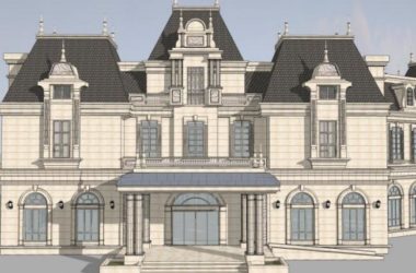 Sketchup商业模型|多层会所，古典风格-BIM建筑网