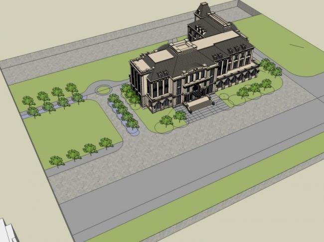 Sketchup商业模型|多层会所,古典风格 Sketchup商业模型|多层会所,古典风格