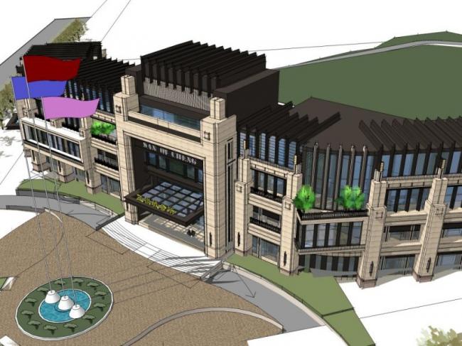 Sketchup商业模型|多层会所,现代风格 Sketchup商业模型|多层会所,现代风格