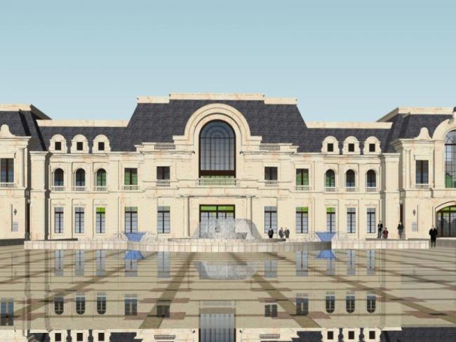 Sketchup商业模型|多层会所,古典风格 Sketchup商业模型|多层会所,古典风格