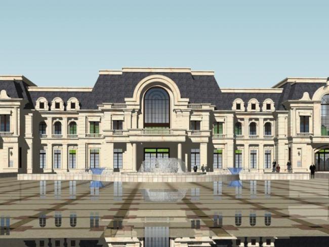 Sketchup商业模型|多层会所,古典风格 Sketchup商业模型|多层会所,古典风格