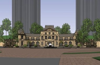 Sketchup商业模型|多层会所，古典风格-BIM建筑网