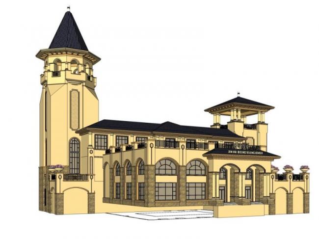 Sketchup商业模型|多层会所,欧式风格 Sketchup商业模型|多层会所,欧式风格