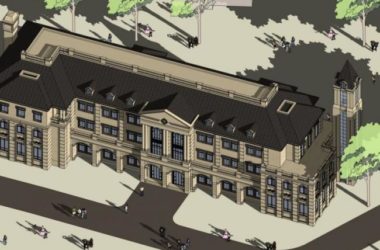 Sketchup商业模型|多层会所，法式古典风格-BIM建筑网