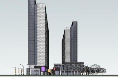 Sketchup综合体模型|超高层商业综合体,办公,酒店,现代风格-BIM建筑网