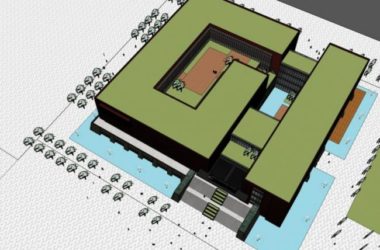 Sketchup文化模型|多层规划展览馆,文化建筑,现代风格-BIM建筑网