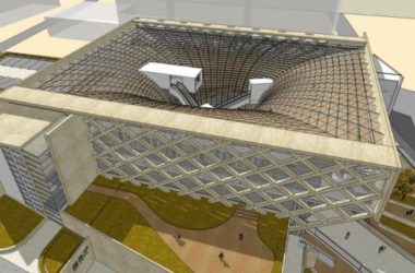 Sketchup文化模型|多层图书馆,文化建筑,现代风格-BIM建筑网