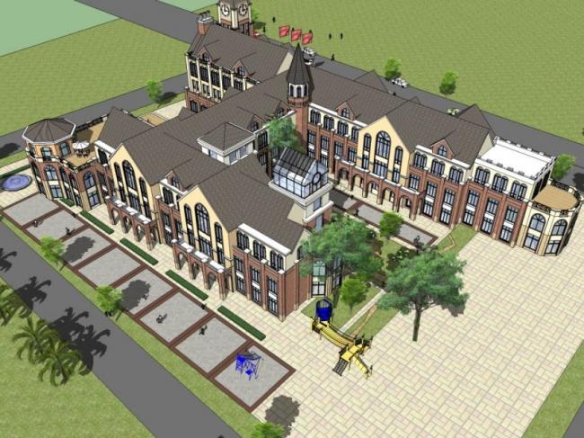 Sketchup商业模型|多层会所,欧式风格 Sketchup商业模型|多层会所,欧式风格