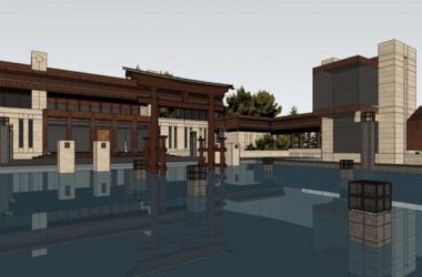 Sketchup商业模型|低层会所，现代风格-BIM建筑网