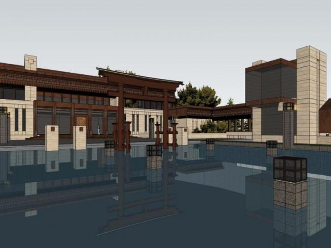 Sketchup商业模型|低层会所,现代风格 Sketchup商业模型|低层会所,现代风格