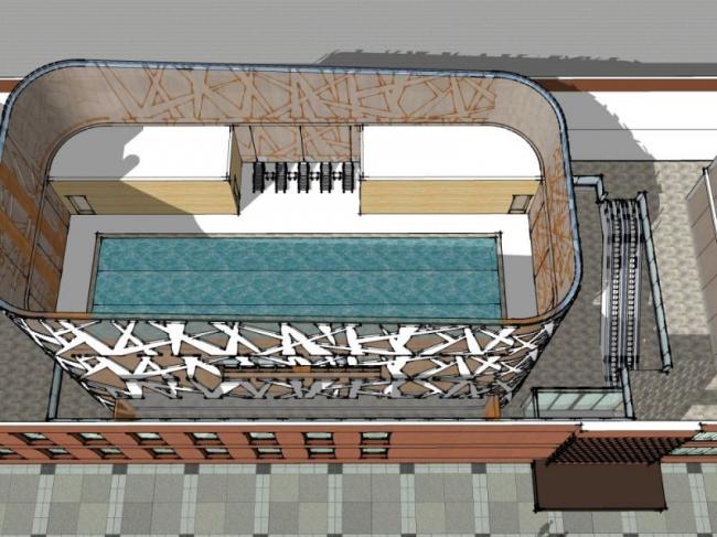 Sketchup商业模型|多层会所,现代风格 Sketchup商业模型|多层会所,现代风格