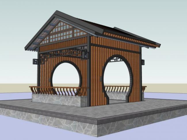 Sketchup小品模型|亭子,中式风格,小品 Sketchup小品模型|亭子,中式风格,小品