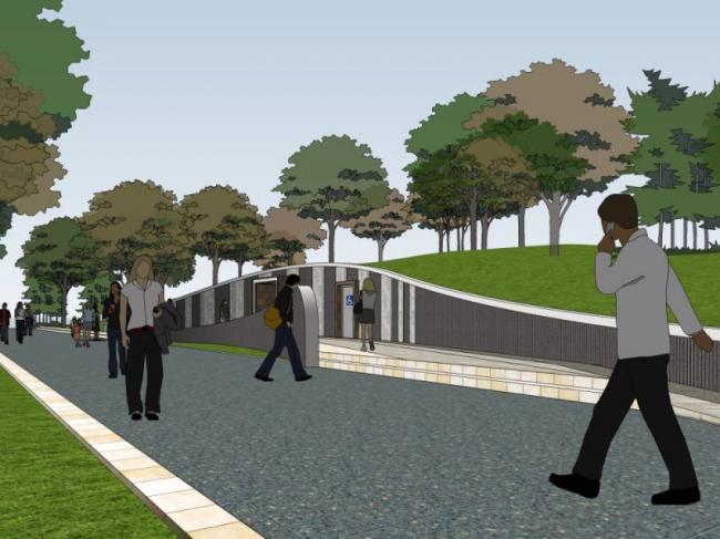Sketchup车站路桥|公共厕所,现代风格 Sketchup车站路桥|公共厕所,现代风格