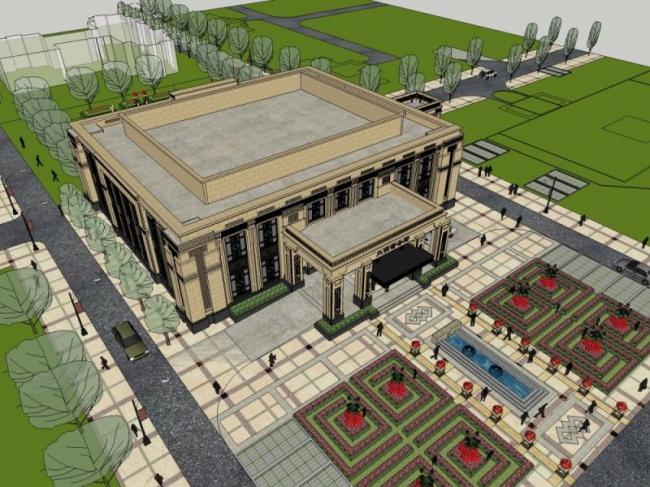 Sketchup商业模型|低层会所,现代风格 Sketchup商业模型|低层会所,现代风格