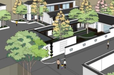 Sketchup商业模型|低层会所，现代中式风格-BIM建筑网