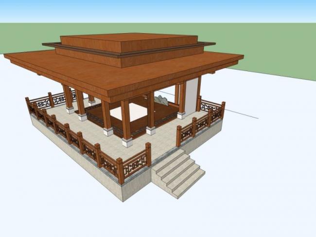 Sketchup小品模型|亭子,中式风格,小品 Sketchup小品模型|亭子,中式风格,小品