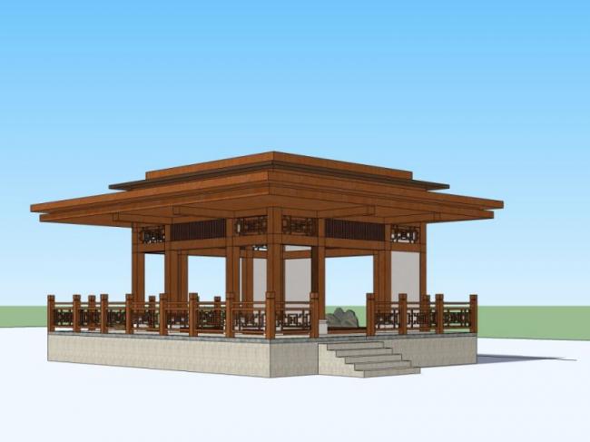 Sketchup小品模型|亭子,中式风格,小品 Sketchup小品模型|亭子,中式风格,小品