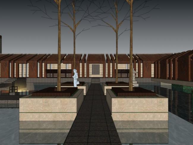 Sketchup商业模型|低层会所,现代风格 Sketchup商业模型|低层会所,现代风格