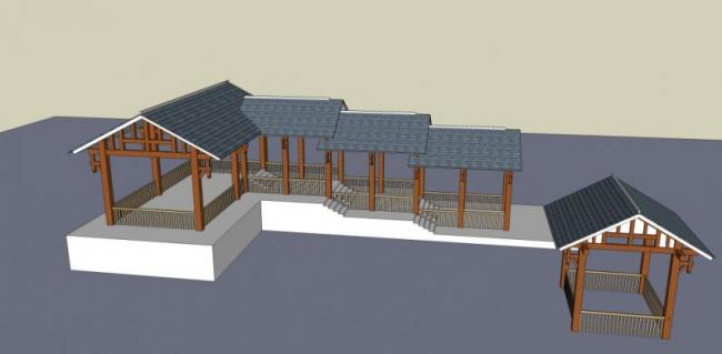 Sketchup小品模型|亭子,中式风格,小品 Sketchup小品模型|亭子,中式风格,小品