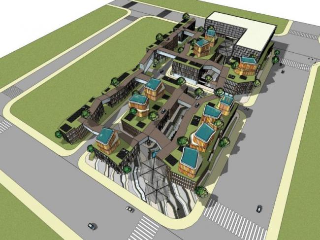 Sketchup商业模型|多层商业建筑,现代风格 Sketchup商业模型|多层商业建筑,现代风格