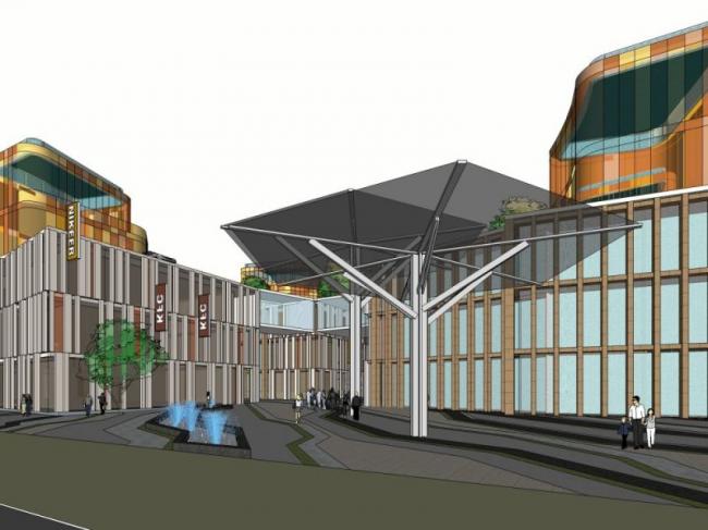 Sketchup商业模型|多层商业建筑,现代风格 Sketchup商业模型|多层商业建筑,现代风格