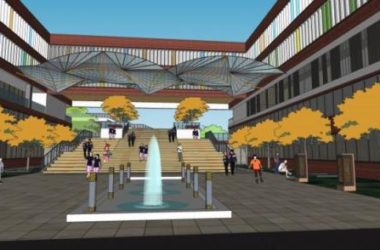 Sketchup学校模型|多层学校,校园教育建筑,现代风格-BIM建筑网