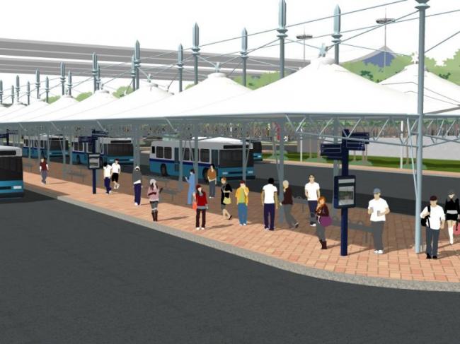 Sketchup景观模型|车站广场景观,现代风格 Sketchup景观模型|车站广场景观,现代风格