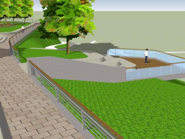 Sketchup景观模型|观景挑台景观,现代风格 Sketchup景观模型|观景挑台景观,现代风格