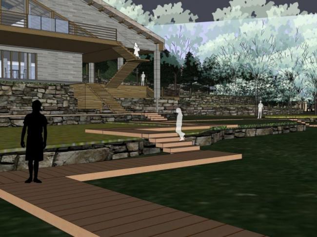 Sketchup景观模型|山地景观,现代风格 Sketchup景观模型|山地景观,现代风格