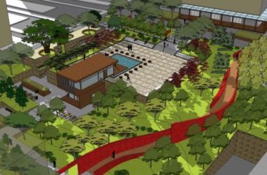 Sketchup景观模型|广场景观,现代风格-BIM建筑网