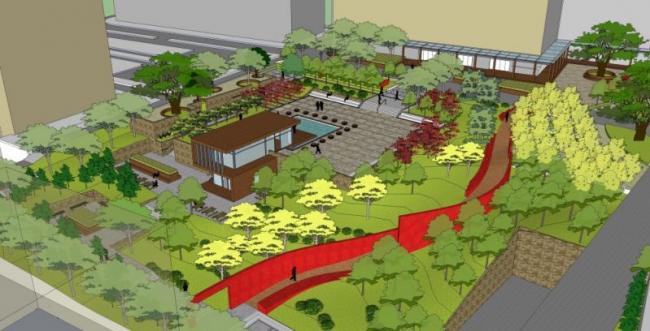 Sketchup景观模型|广场景观,现代风格 Sketchup景观模型|广场景观,现代风格