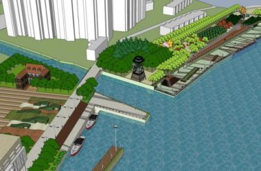 Sketchup景观模型|滨水景观,现代风格-BIM建筑网