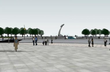 Sketchup景观模型|广场景观,现代风格-BIM建筑网