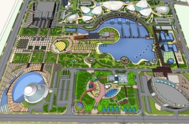 Sketchup景观模型|商业景观,文化景观,现代风格-BIM建筑网