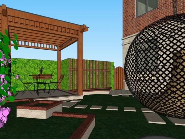 Sketchup景观模型|别墅庭院景观,现代风格 Sketchup景观模型|别墅庭院景观,现代风格