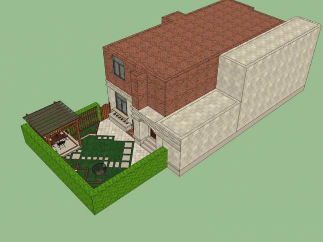 Sketchup景观模型|别墅庭院景观,现代风格 Sketchup景观模型|别墅庭院景观,现代风格