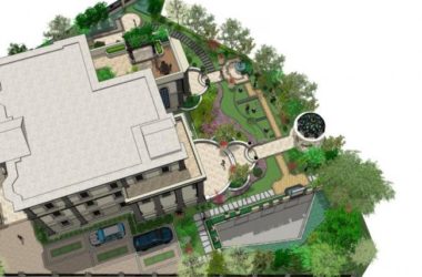 Sketchup景观模型|别墅庭院景观,古典风格-BIM建筑网