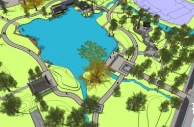 Sketchup景观模型|公园景观,中式风格-BIM建筑网