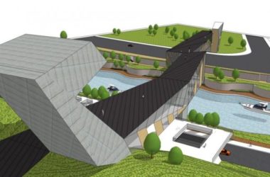 Sketchup景观模型|景观桥,现代风格-BIM建筑网