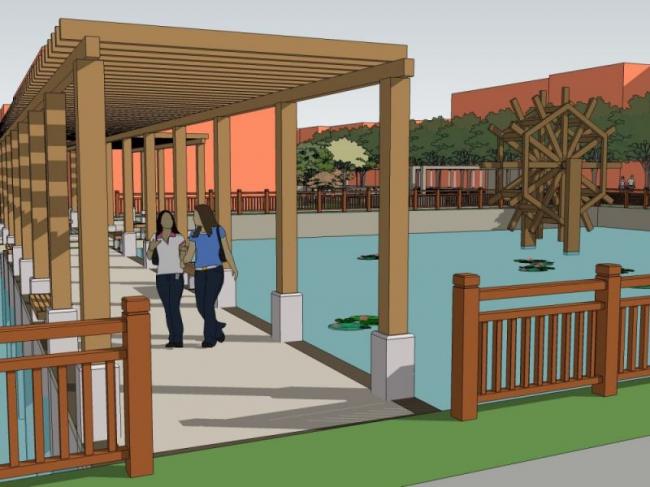 Sketchup景观模型|养老院景观,现代风格 Sketchup景观模型|养老院景观,现代风格