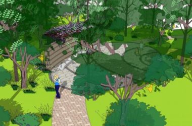 Sketchup景观模型|小区景观,住宅景观,现代风格-BIM建筑网