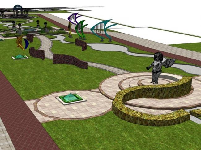 Sketchup景观模型|小区景观,现代风格 Sketchup景观模型|小区景观,现代风格