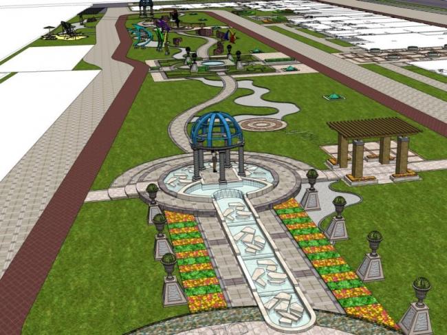 Sketchup景观模型|小区景观,现代风格 Sketchup景观模型|小区景观,现代风格