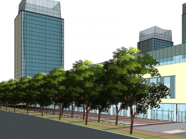 Sketchup景观模型|商业景观,现代风格 Sketchup景观模型|商业景观,现代风格