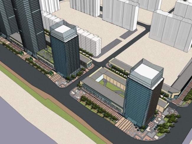 Sketchup景观模型|商业景观,现代风格 Sketchup景观模型|商业景观,现代风格